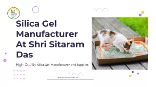 Best Silicon Dioxide Manufacturer (Silica Gel Manufacturer)