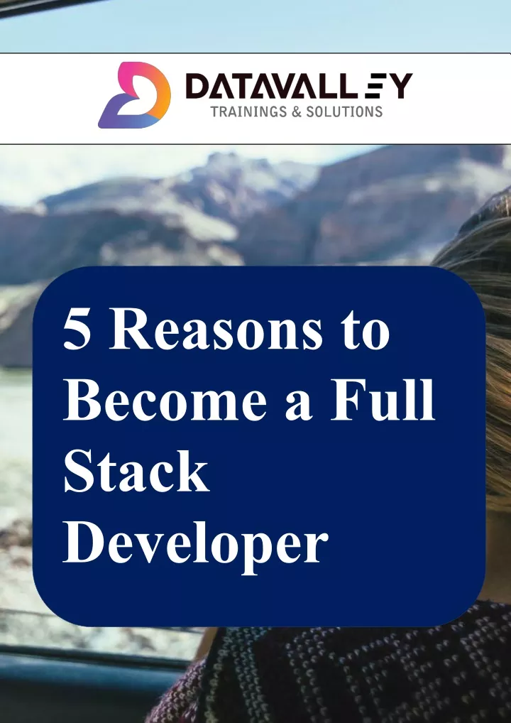 5 reasons to become a full stack developer