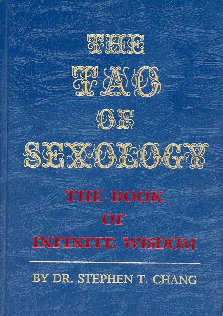 Ppt Pdfread The Tao Of Sexology The Book Of Infinite Wisdom Read Powerpoint Presentation 