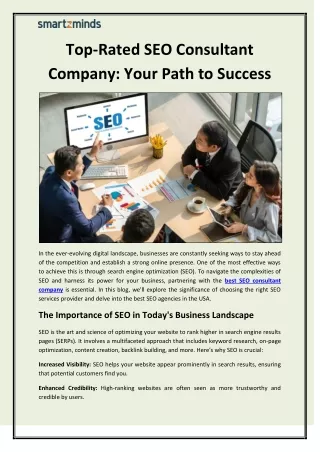 Top-Rated SEO Consultant Company Your Path to Success
