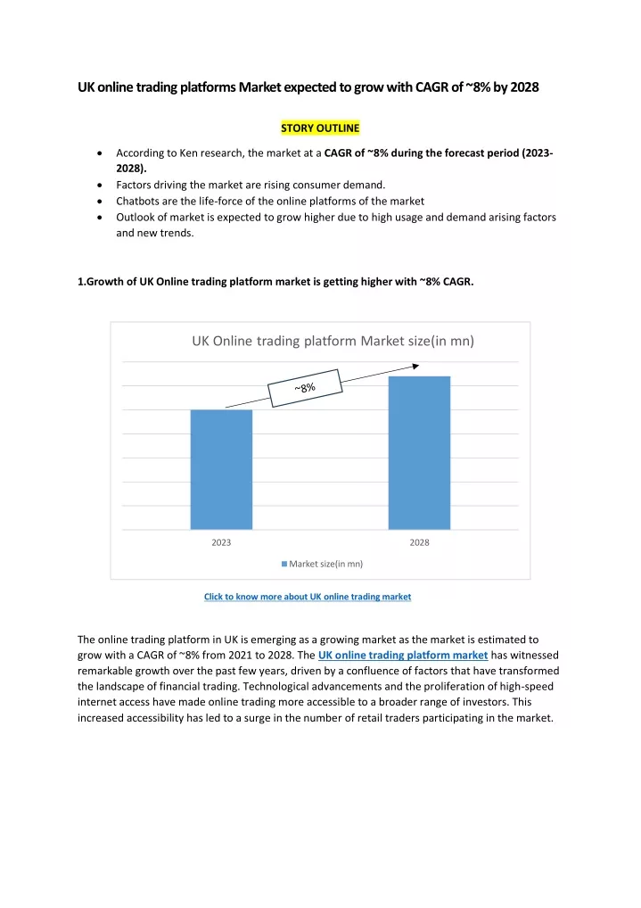 uk online trading platforms market expected