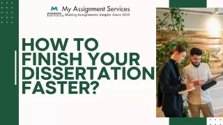how to finish your dissertation faster