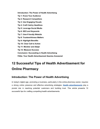 Introduction_ The Power of Health Advertising