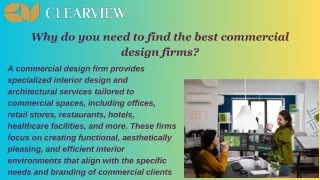 Why do you need to find the best commercial design firms