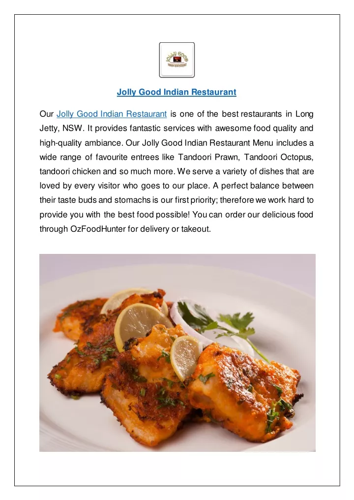 jolly good indian restaurant