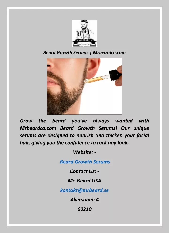 beard growth serums mrbeardco com