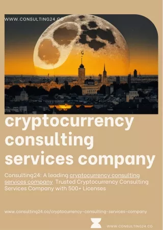 cryptocurrency consulting services company