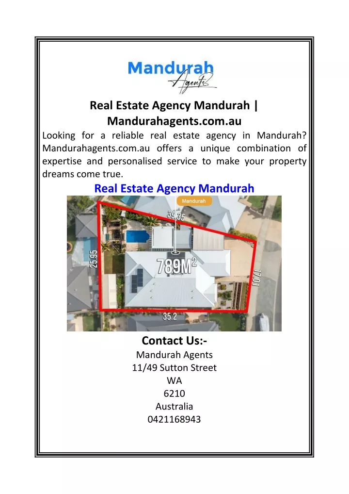 real estate agency mandurah mandurahagents