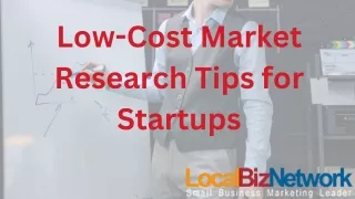 Low-Cost Market Research Tips for Startups