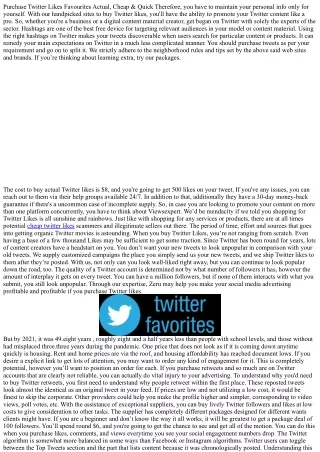purchase twitter likes favourites actual cheap