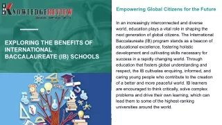empowering global citizens for the future