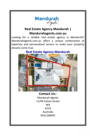 Real Estate Agency Mandurah  Mandurahagents.com.au