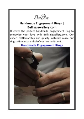 Handmade Engagement Rings  Bellisajewellery.com