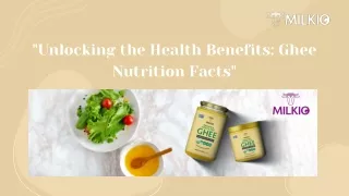 Ghee nutrition facts