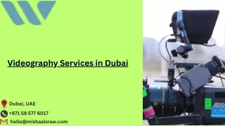 Videography Services in Dubai