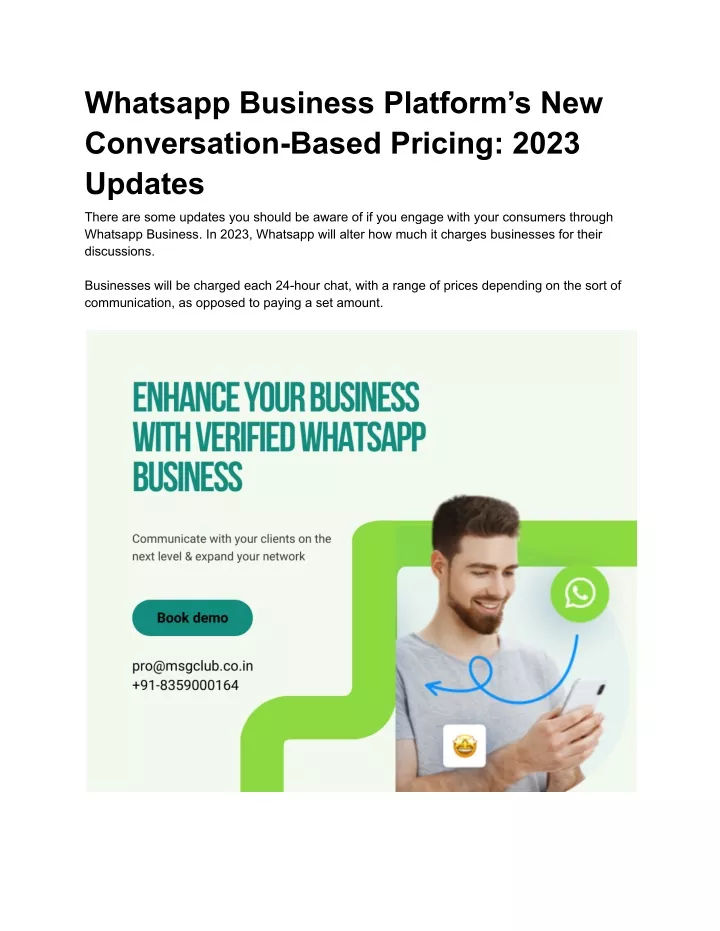 presentation whatsapp business