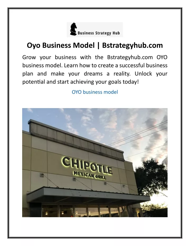 oyo business model bstrategyhub com