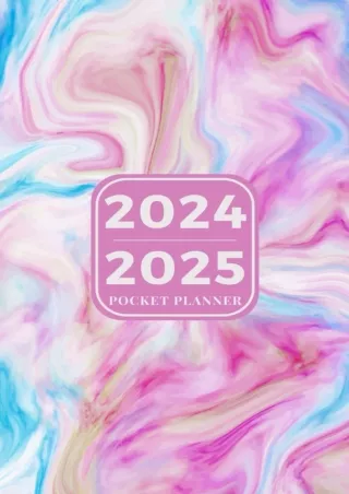 get [PDF] Download 2024-2025 Pocket Planner: Small Size Monthly Agenda For Purse 2 Year From