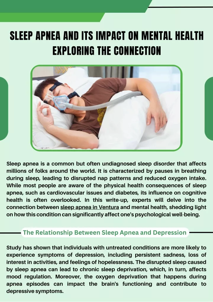 sleep apnea and its impact on mental health
