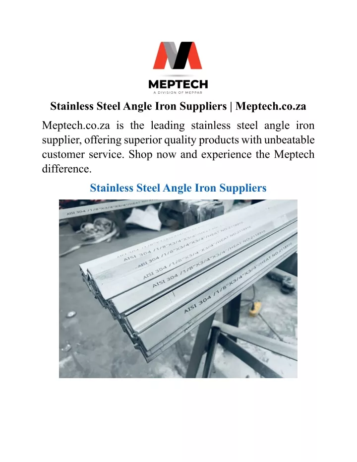 stainless steel angle iron suppliers meptech co za