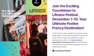 Join the Exciting Countdown to Lifesize Festival — December 1–10, Your Ultimate Festive Frenzy Destination