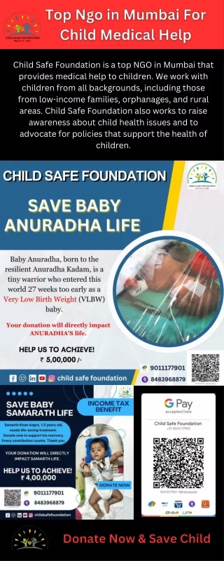 Top Ngo in Mumbai For Child Medical Help - Child Safe Foundation