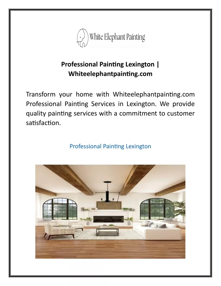 professional painting lexington