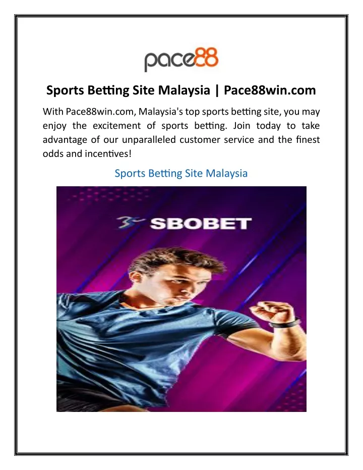 sports betting site malaysia pace88win com