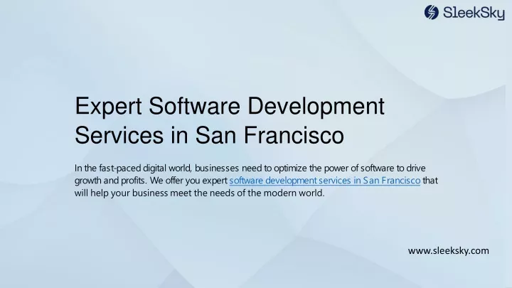 expert software development services