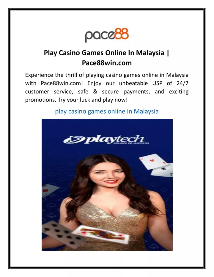 play casino games online in malaysia pace88win com
