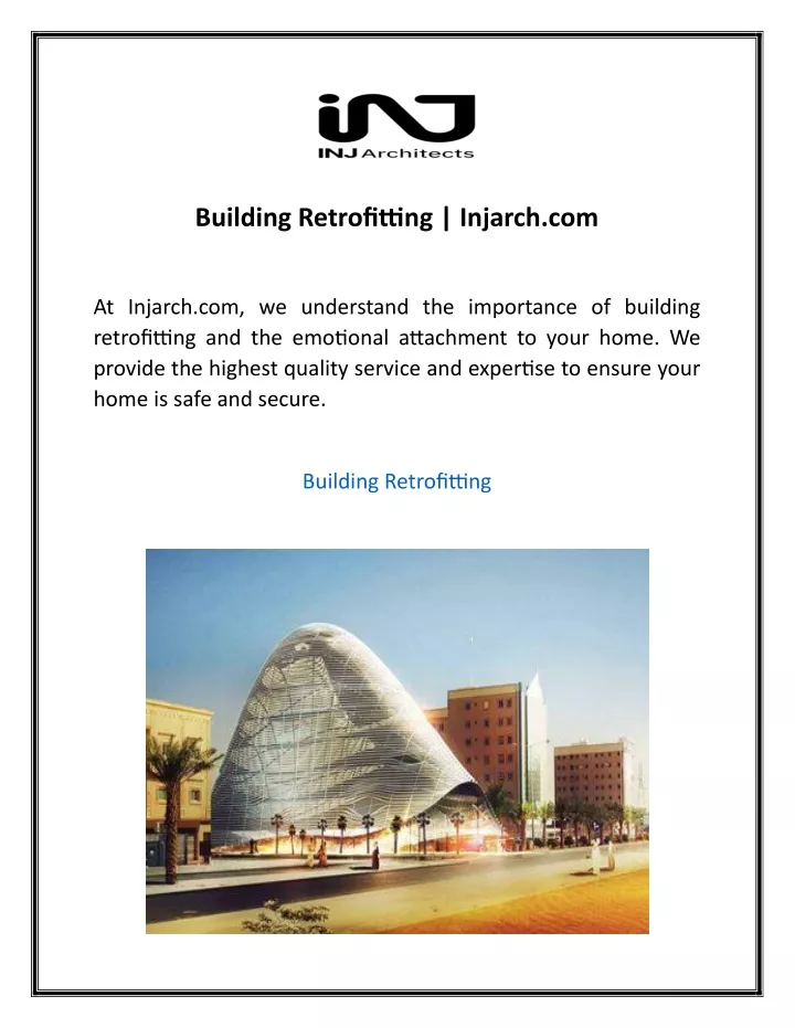building retrofitting injarch com
