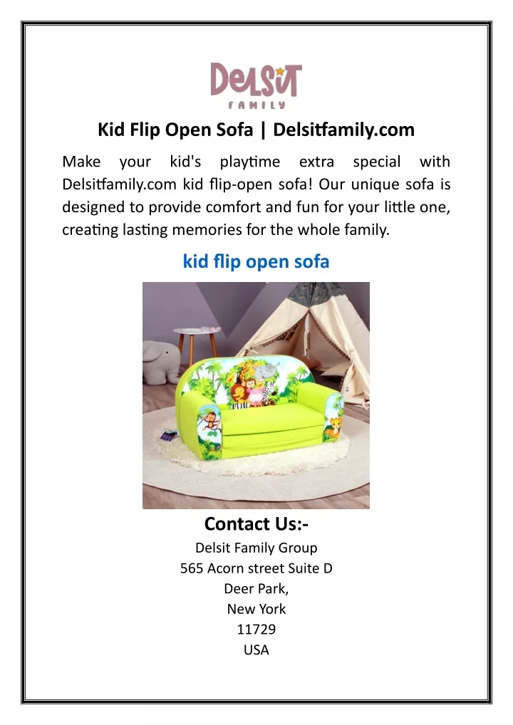 kid flip open sofa delsitfamily com