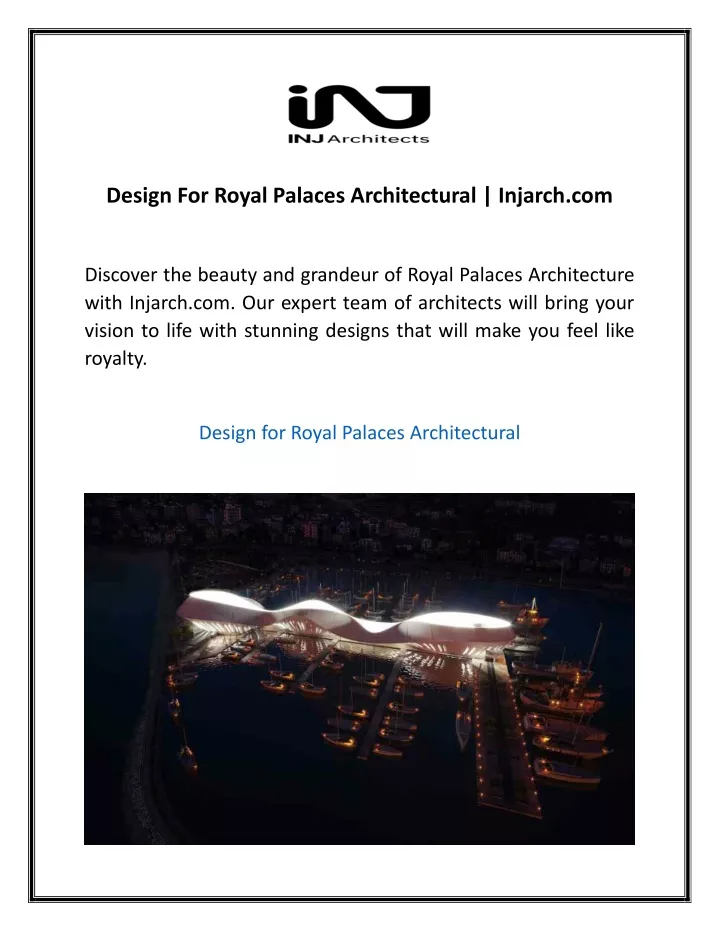 design for royal palaces architectural injarch com