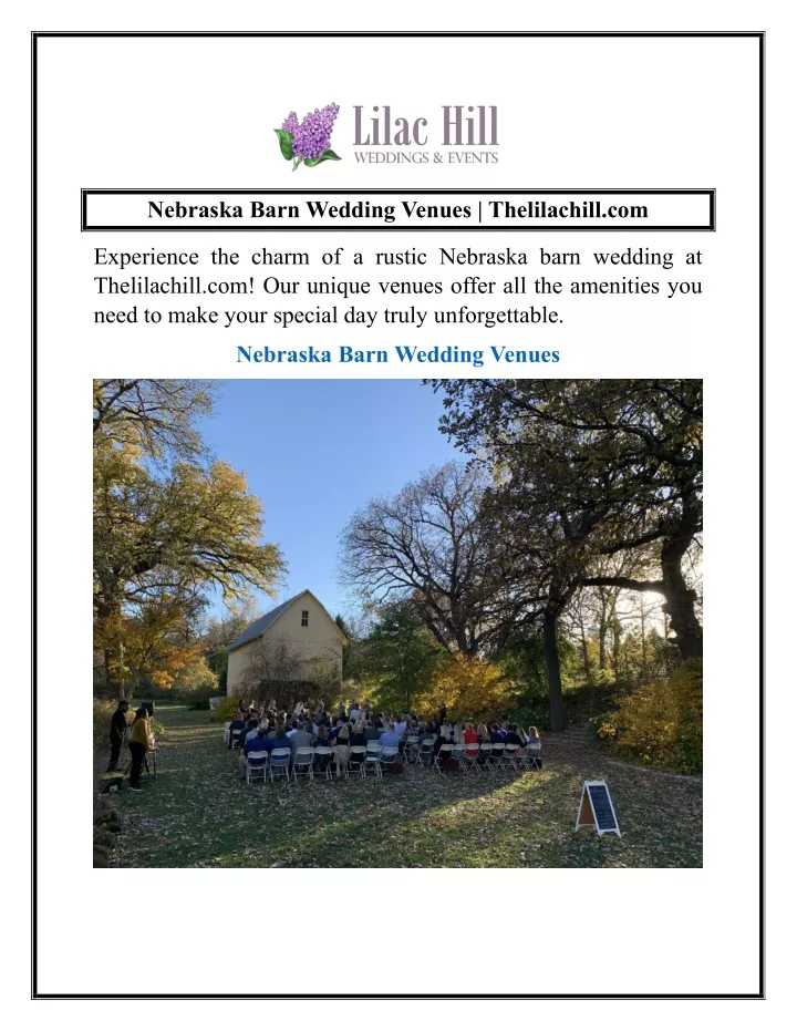 nebraska barn wedding venues thelilachill com