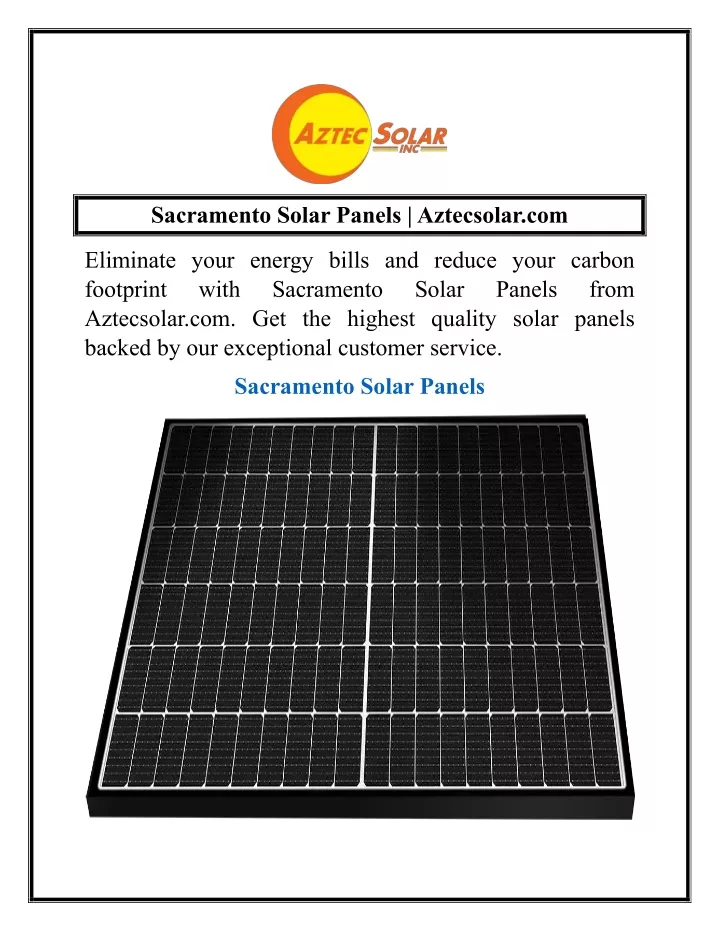 sacramento solar panels aztecsolar com