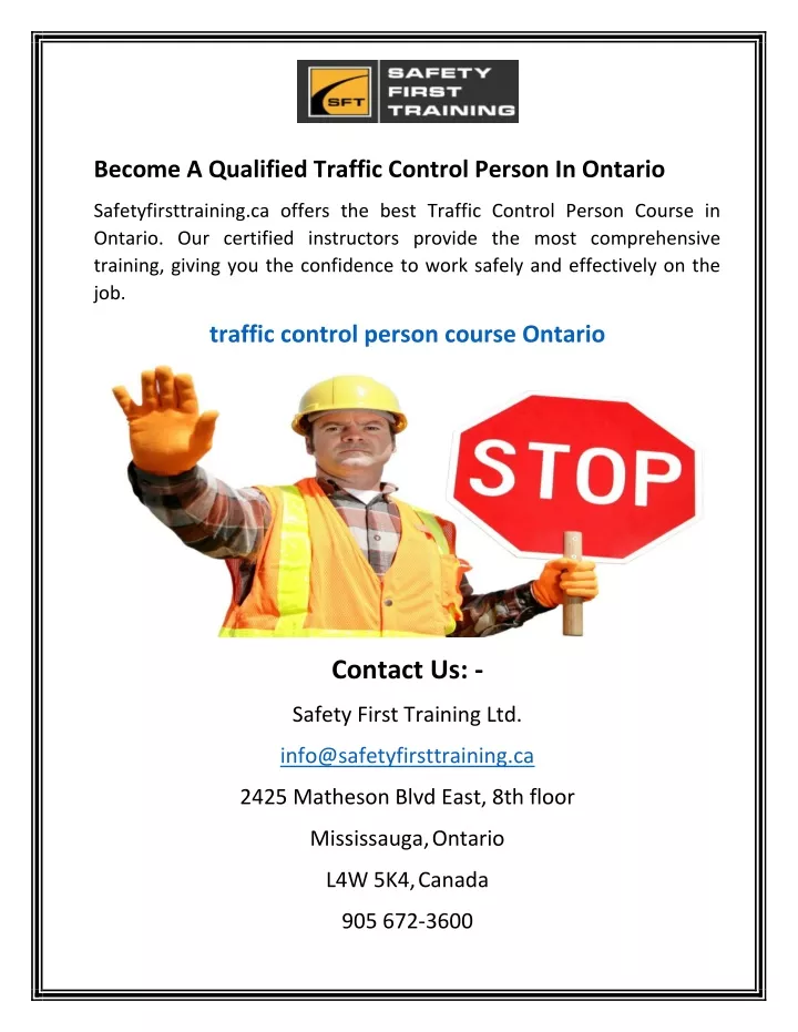 become a qualified traffic control person