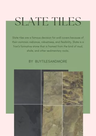 slate tiles