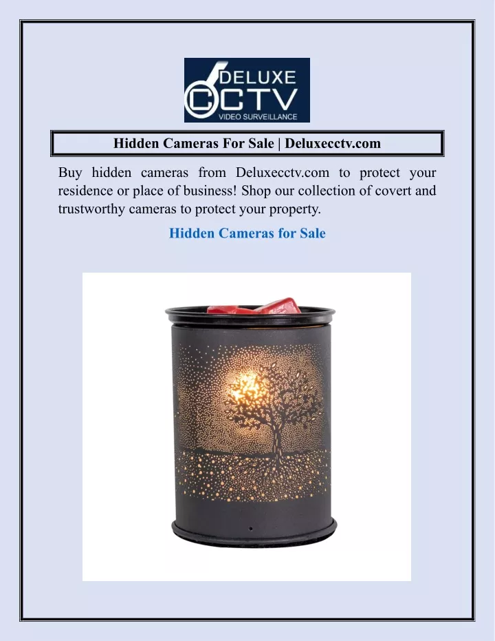 hidden cameras for sale deluxecctv com