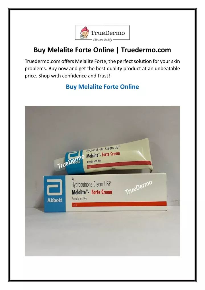 buy melalite forte online truedermo com