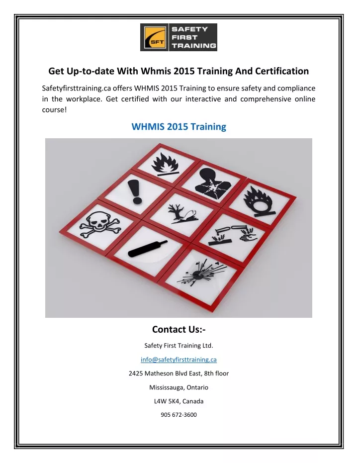 get up to date with whmis 2015 training