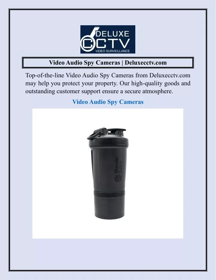 video audio spy cameras deluxecctv com