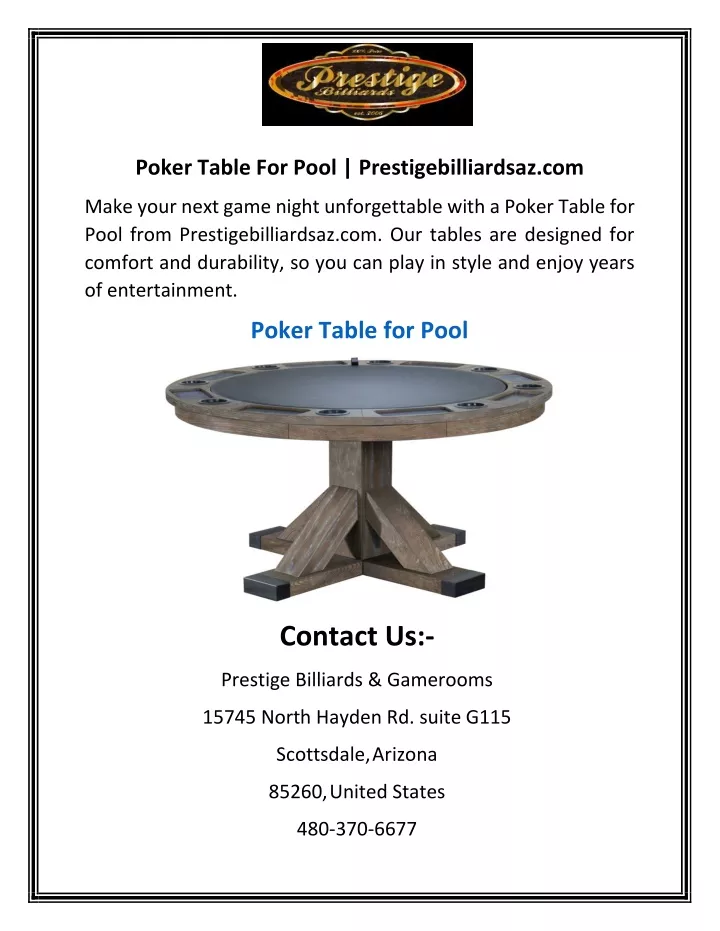 poker table for pool prestigebilliardsaz com