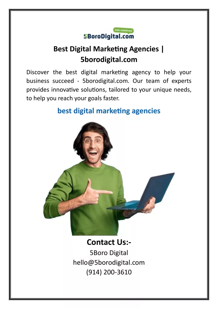 best digital marketing agencies 5borodigital com