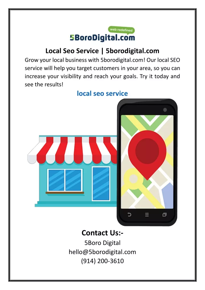 local seo service 5borodigital com grow your