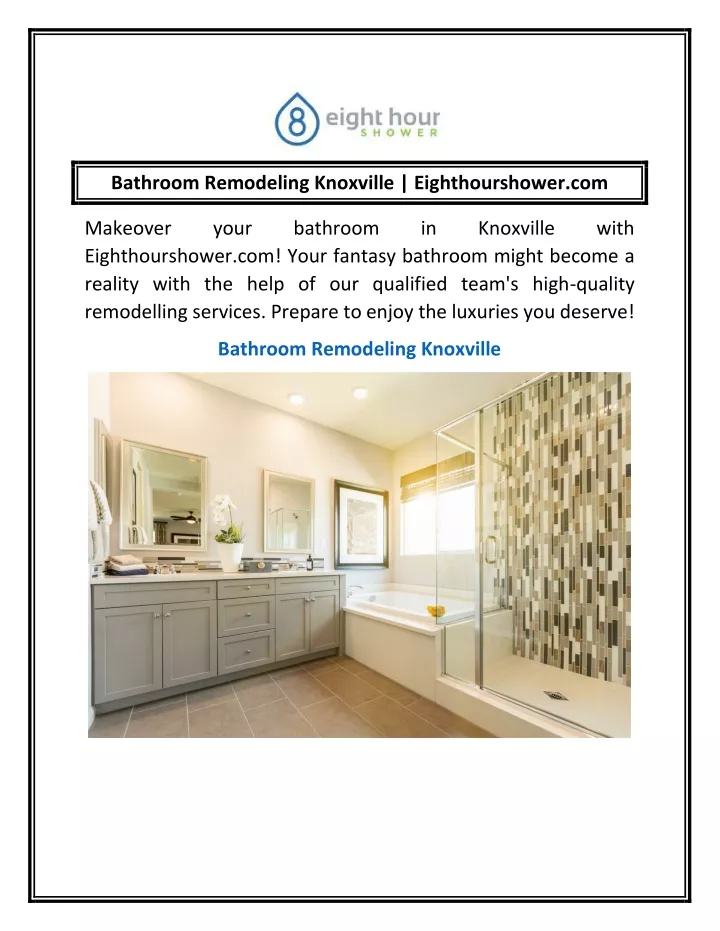 bathroom remodeling knoxville eighthourshower com