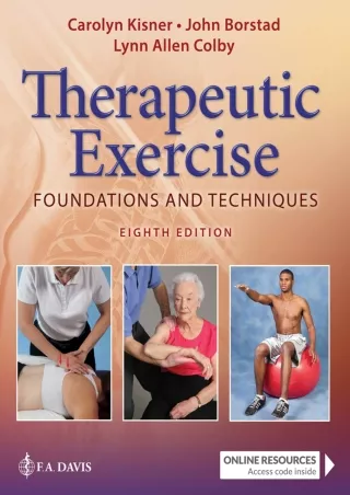 [PDF READ ONLINE] Therapeutic Exercise Foundations and Techniques