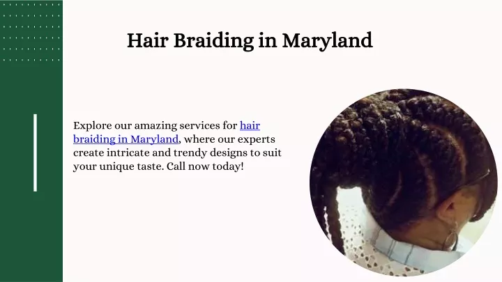 hair braiding in maryland hair braiding