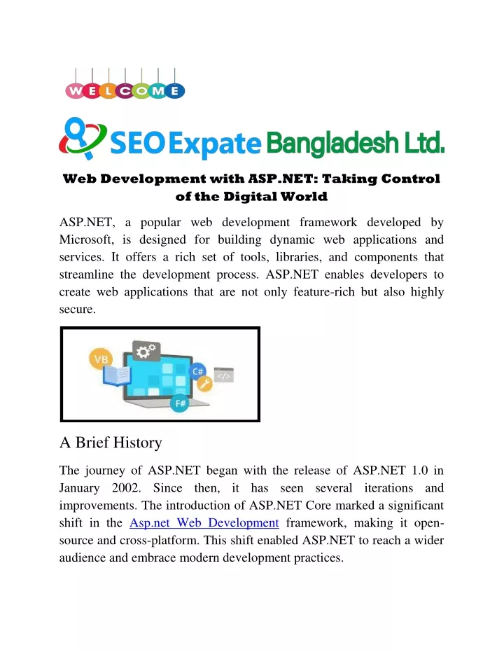 web development with asp net taking control