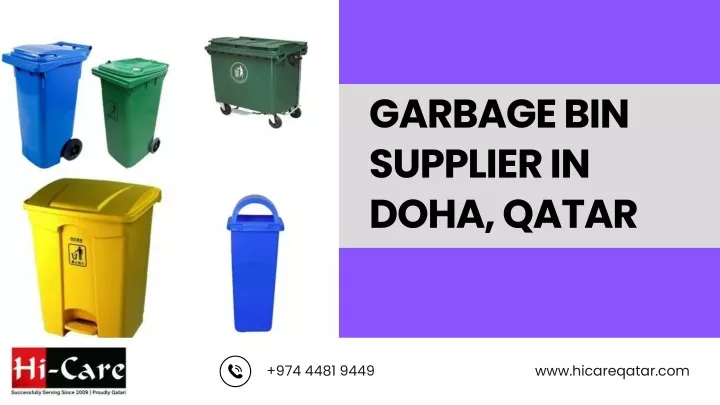 garbage bin supplier in doha qatar