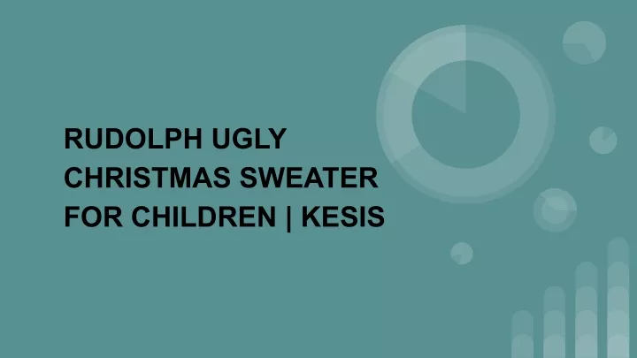 rudolph ugly christmas sweater for children kesis